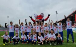 20241102 - U9 läuft mit den Kickers am Dalle ein